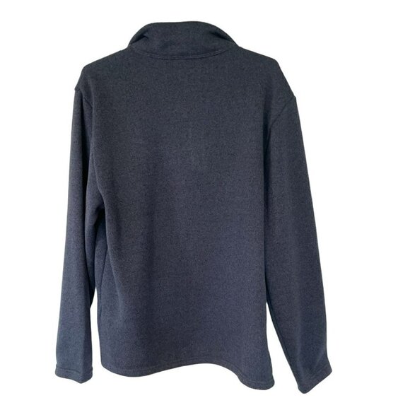 Old Navy Men's Quarter Zip Pullover Long Sleeve Knit Sweatshirt Navy Blue Sz XL - Picture 2 of 9